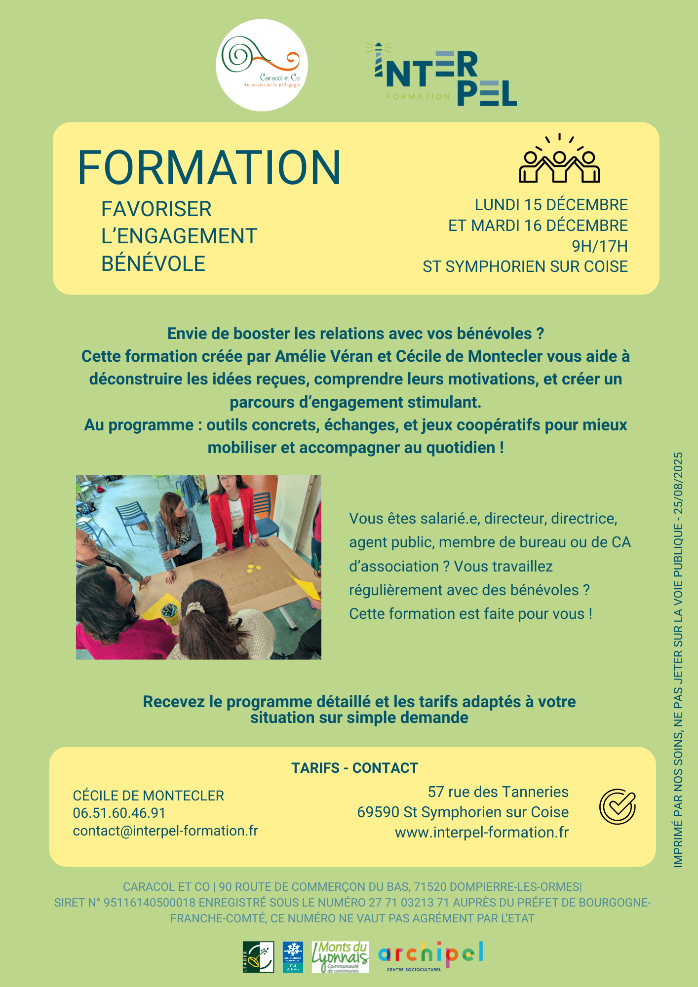 Prochaine formation : Favoriser l’engagement bénévole